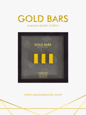 GOLD BARS Frame - 3Pcs 200gms Bars [Black]