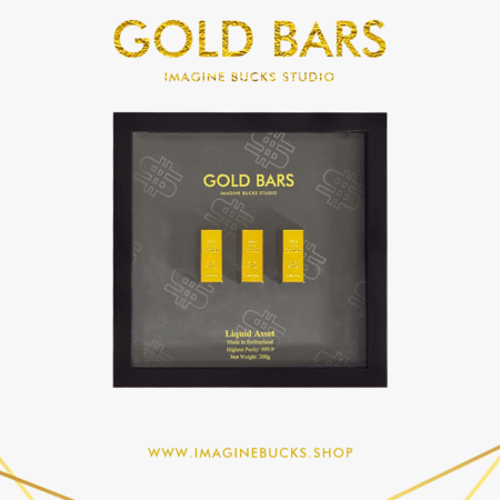 GOLD BARS Frame - 3Pcs 200gms Bars [Black]